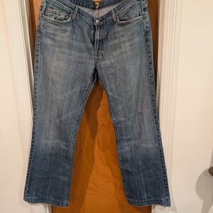 7 For All Mankind Blue Bootcut Jeans